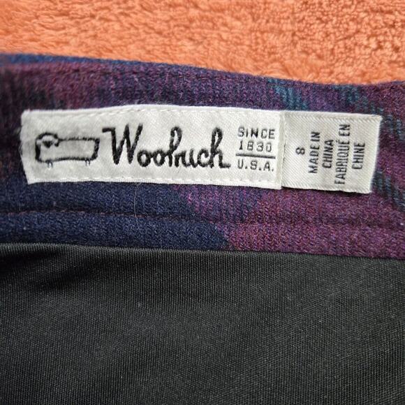 Woolrich Womens Y2K Wool Plaid Mini Skirt Sz 8 Scandi Preppy Old Money Academia - Picture 8 of 12